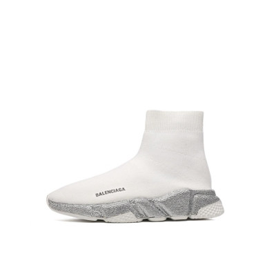 발렌시아가 남/녀 미들탑 스니커즈 - Balenciaga Unisex White Sneakers - bas1566x