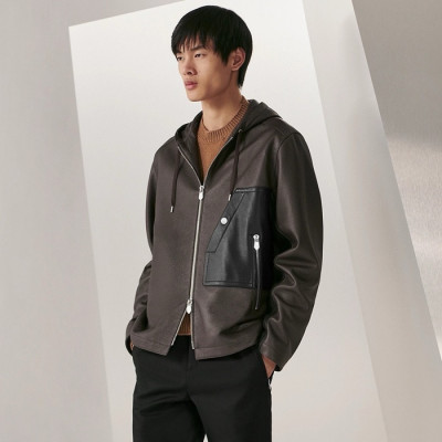 에르메스 남성 가죽 자켓 - Hermes Mens Leather Jackets - hec2385x