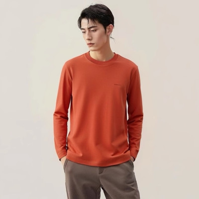 에르메스 남성 라운드 긴팔티 - Hermes Mens Round Tshirts - hec2403x