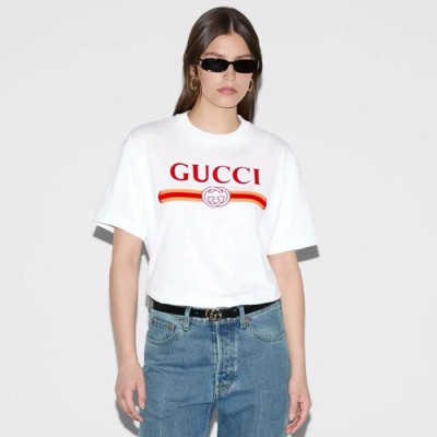 구찌 여성 라운드 반팔 티셔츠 - Gucci Womens Round Tshirts - guc2064x