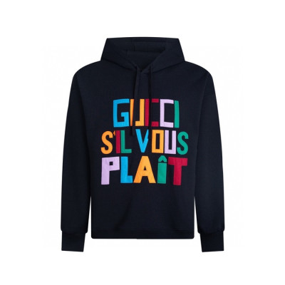 구찌 남/녀 블랙 후드티 - Gucci Unisex Black Hoodie - guc2477x