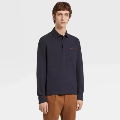 에르메네질도 제냐 남성 폴로 긴팔티 - Ermenegildo Zegna Mens Polo Tshirt - zec2519x