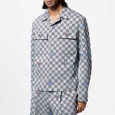 루이비통 남성 다미에 재킷 - Louis vuitton Mens Damier Jacket - lvc2991x