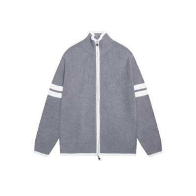 톰브라운 남성 집업 스웨터- Thom Browne Mens Zip-up Sweater - thc3264x