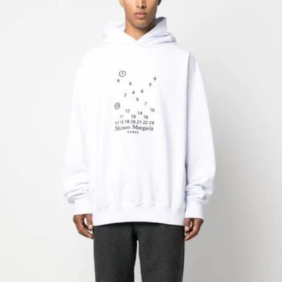 메종 마르지엘라 남성 화이트 후드티 - Maison margiela Mens White Hoodie - mac3399x