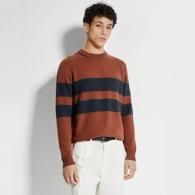 에르메네질도 제냐 남성 라운드 스웨터 - Ermenegildo Zegna Mens Round Sweater - zec3557x