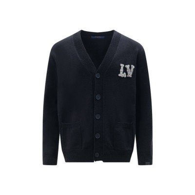 루이비통 남성 브이넥 가디건 - Louis vuitton Mens Cardigan - lvc3572x