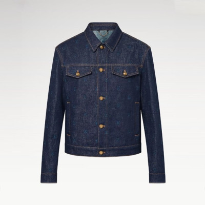 루이비통 남성 데님 재킷 - Louis vuitton Mens Denim Jacket - lvc3744x