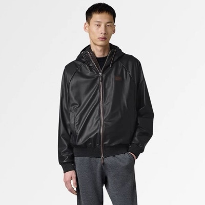 벨루티 남성 가죽 자켓 - Berluti Mens Leather Jackets - bec3915x