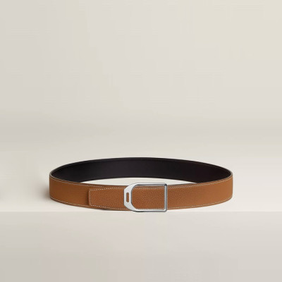 에르메스 남성 리버서블 자키 벨트 - Hermes Mens Jockey Reversible Belt - bel76x