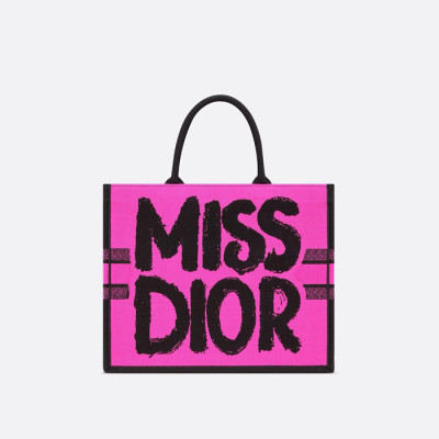 디올 여성 미스 디올 북토트 M1286 - Dior Womens Miss-D Allover BookTote - dib3242x